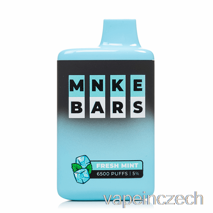 Mnke Bars 6500 Jednorázový čerstvý Mátový Vape Bez Nikotinu